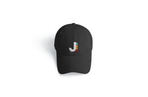 J Feather Dad Hat Black