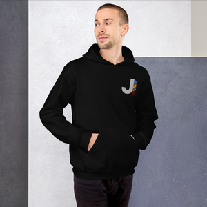 J Feather Embroidered Hoodie