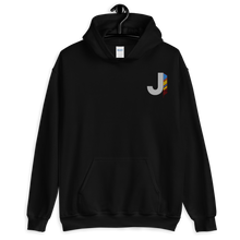 Load image into Gallery viewer, J Feather Embroidered Hoodie
