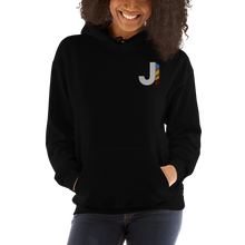 Load image into Gallery viewer, J Feather Embroidered Hoodie
