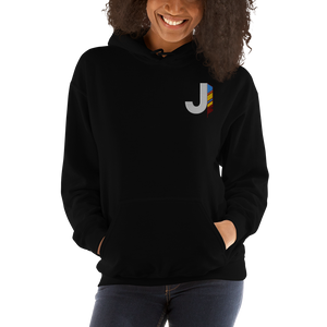 J Feather Embroidered Hoodie