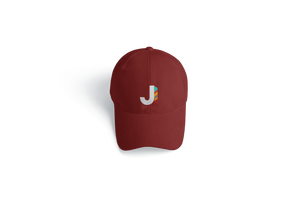 J Feather Dad Hat Maroon