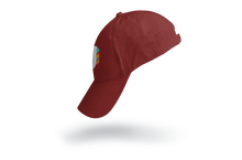 Load image into Gallery viewer, J Feather Dad Hat Maroon
