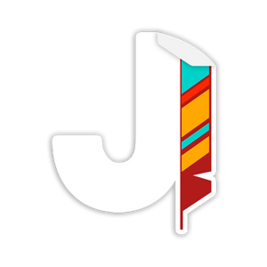 J Feather Stickers
