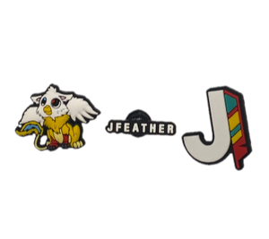 J Feather 3 PACK Jibbitz™ Charms