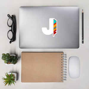 J Feather Stickers