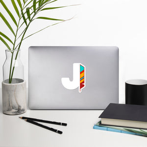 J Feather Stickers