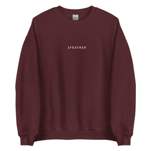 Embroidered J Feather Unisex Sweatshirt