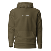 Load image into Gallery viewer, Embroidered J Feather Hoodie

